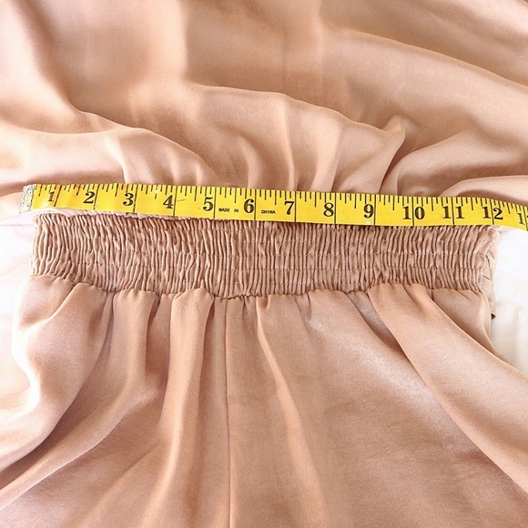 Brand New Zara Taupe Brown Satin Effect Knot Romper Size Small - Picture 12 of 12